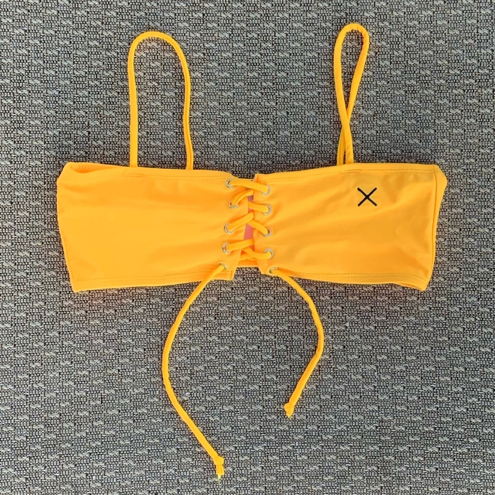 BoutineLA yellow bikini top